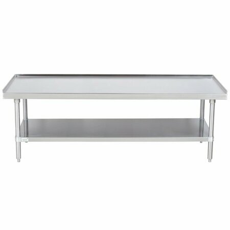 ADVANCE TABCO ES-246 24in x 72in Stainless Steel Equipment Stand with Stainless Steel Undershelf 109ES246